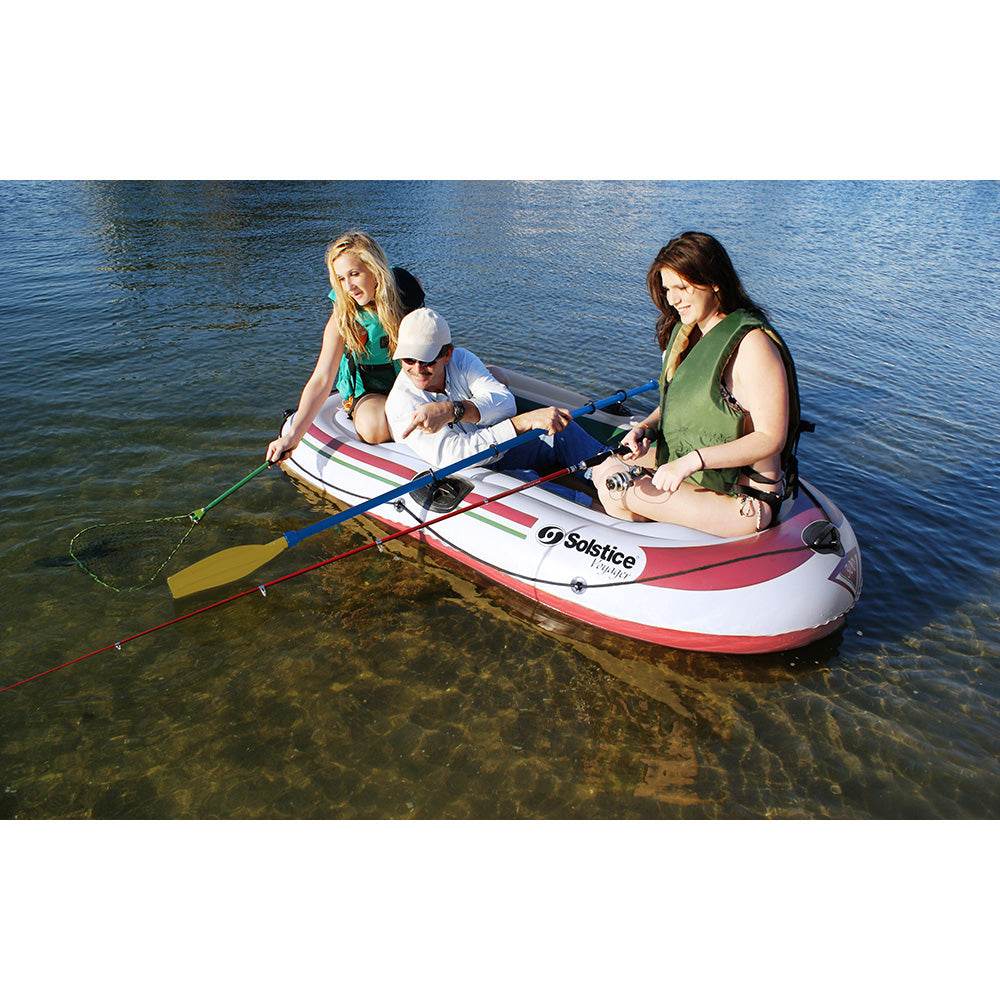 Voyager 3-Person Inflatable Boat Kit with Oars & Pump