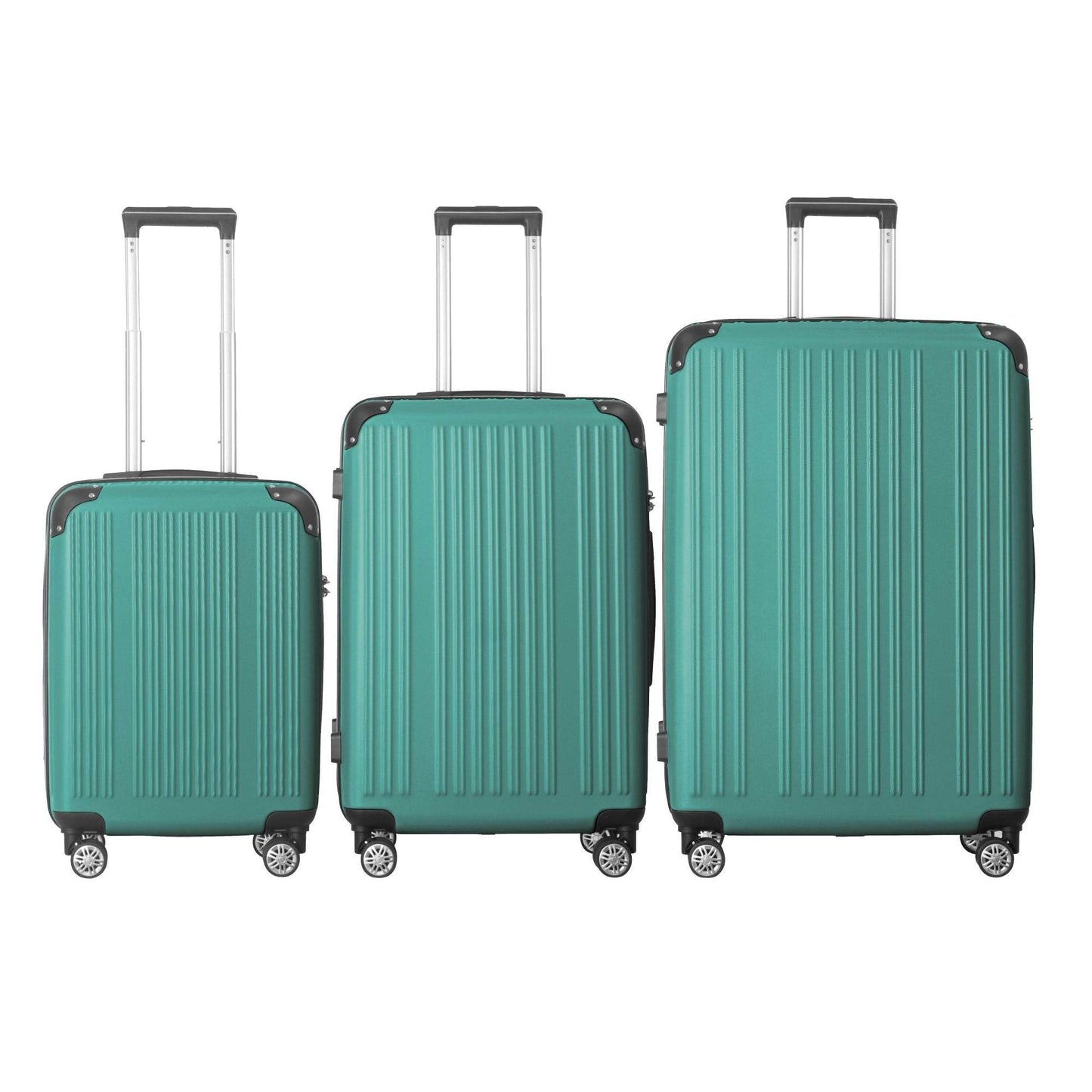 3-Piece Hardside Spinner Luggage Set with TSA Lock & Nested Storage – 20", 24", 28" Default Title