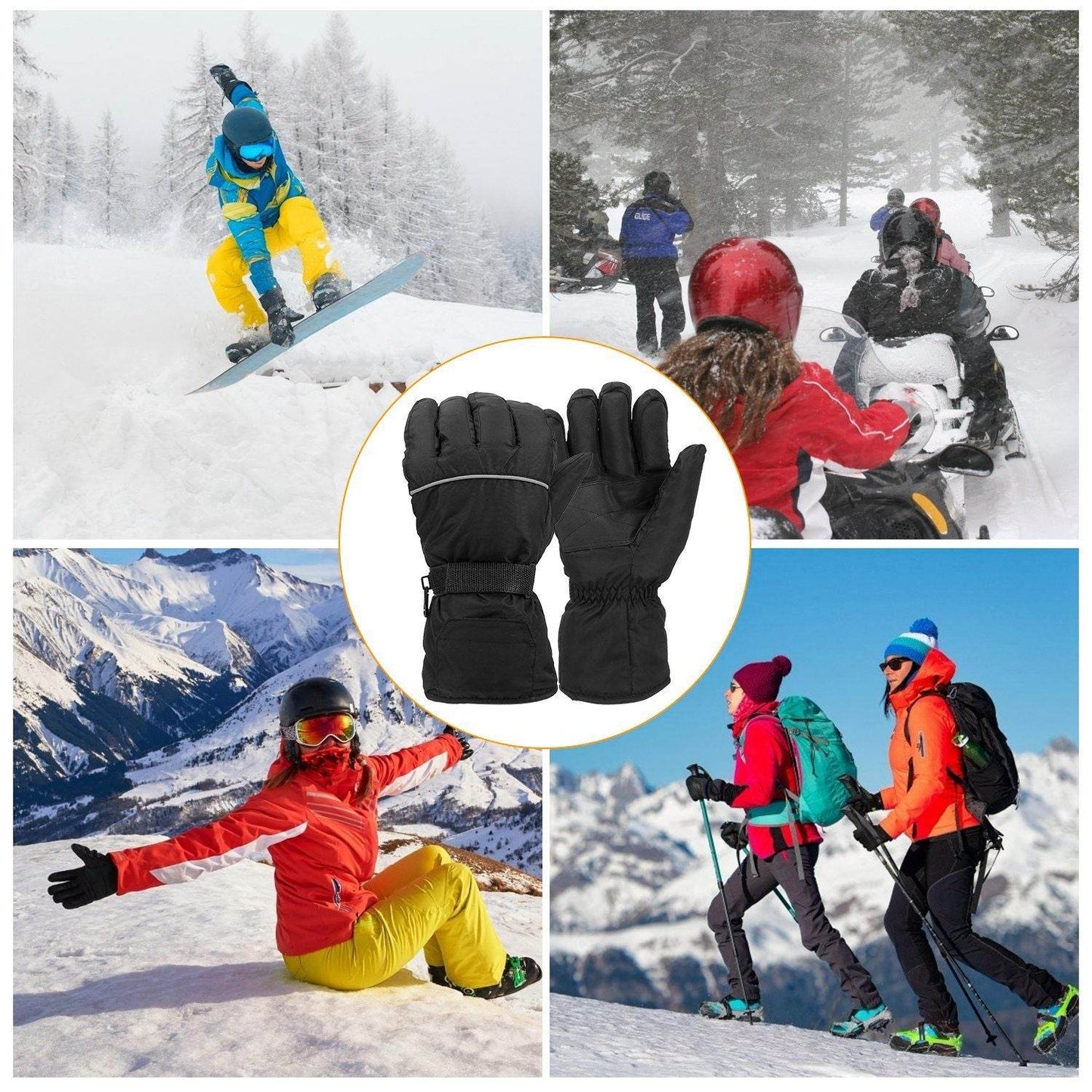 Heated Waterproof Gloves For Outdoor Use