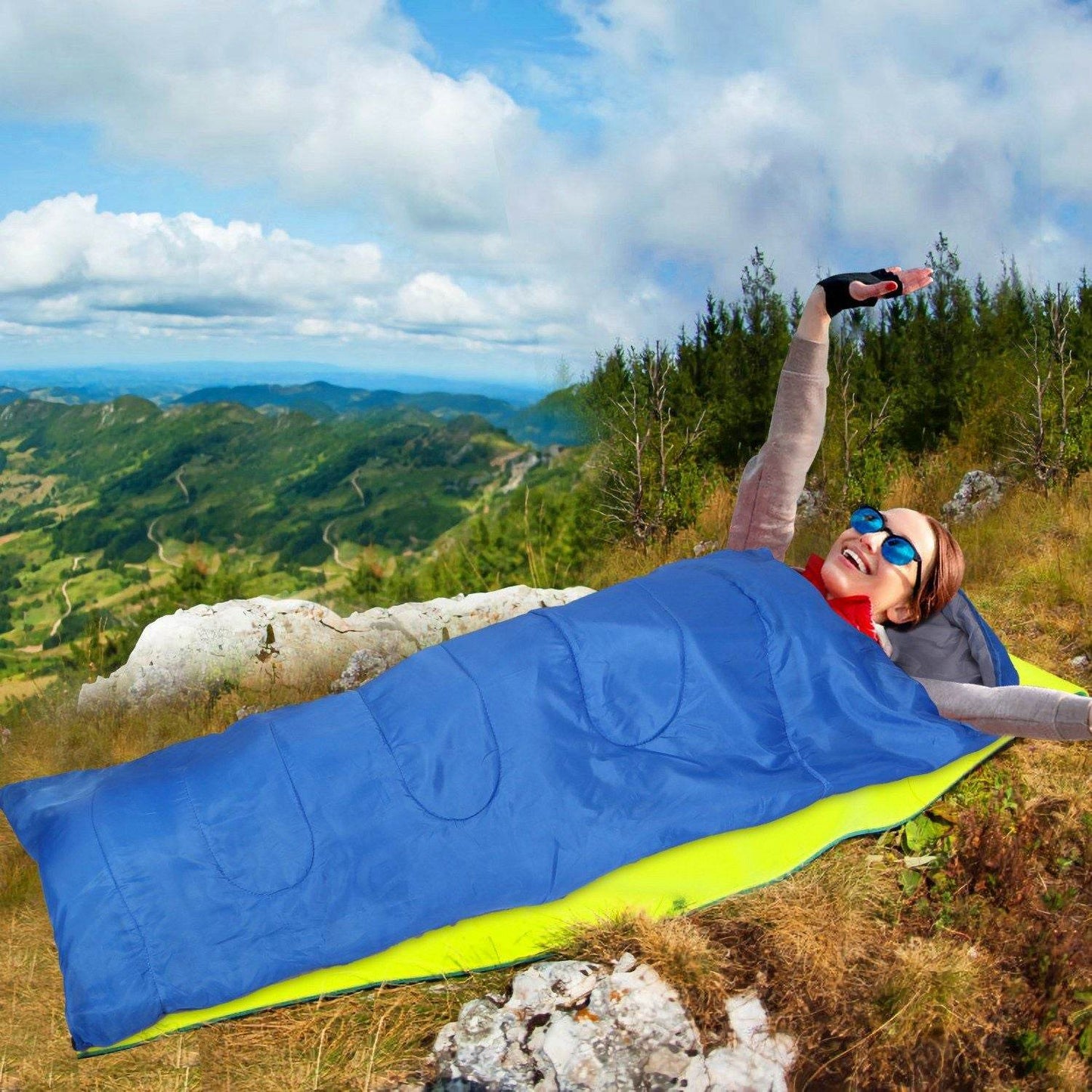 Lightweight Camping Sleeping Bag for Adults & Teens