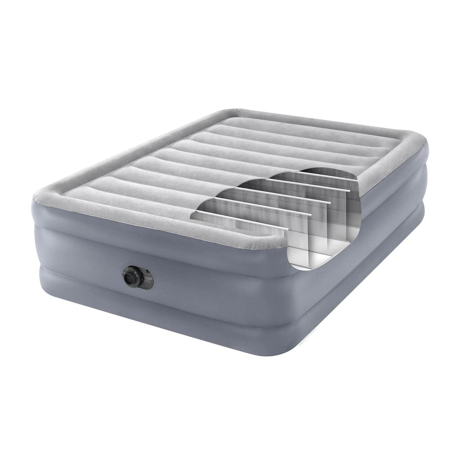 20" Dura-Beam Deluxe Raised Air Mattress with Built-in Pump