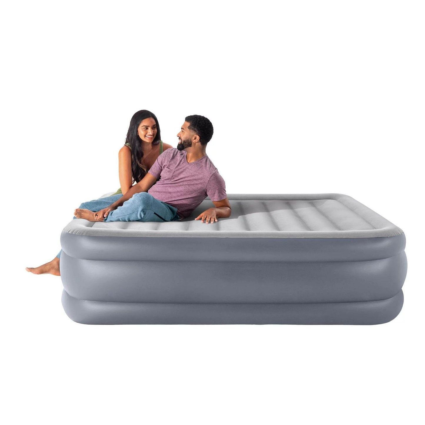 20" Dura-Beam Deluxe Raised Air Mattress with Built-in Pump