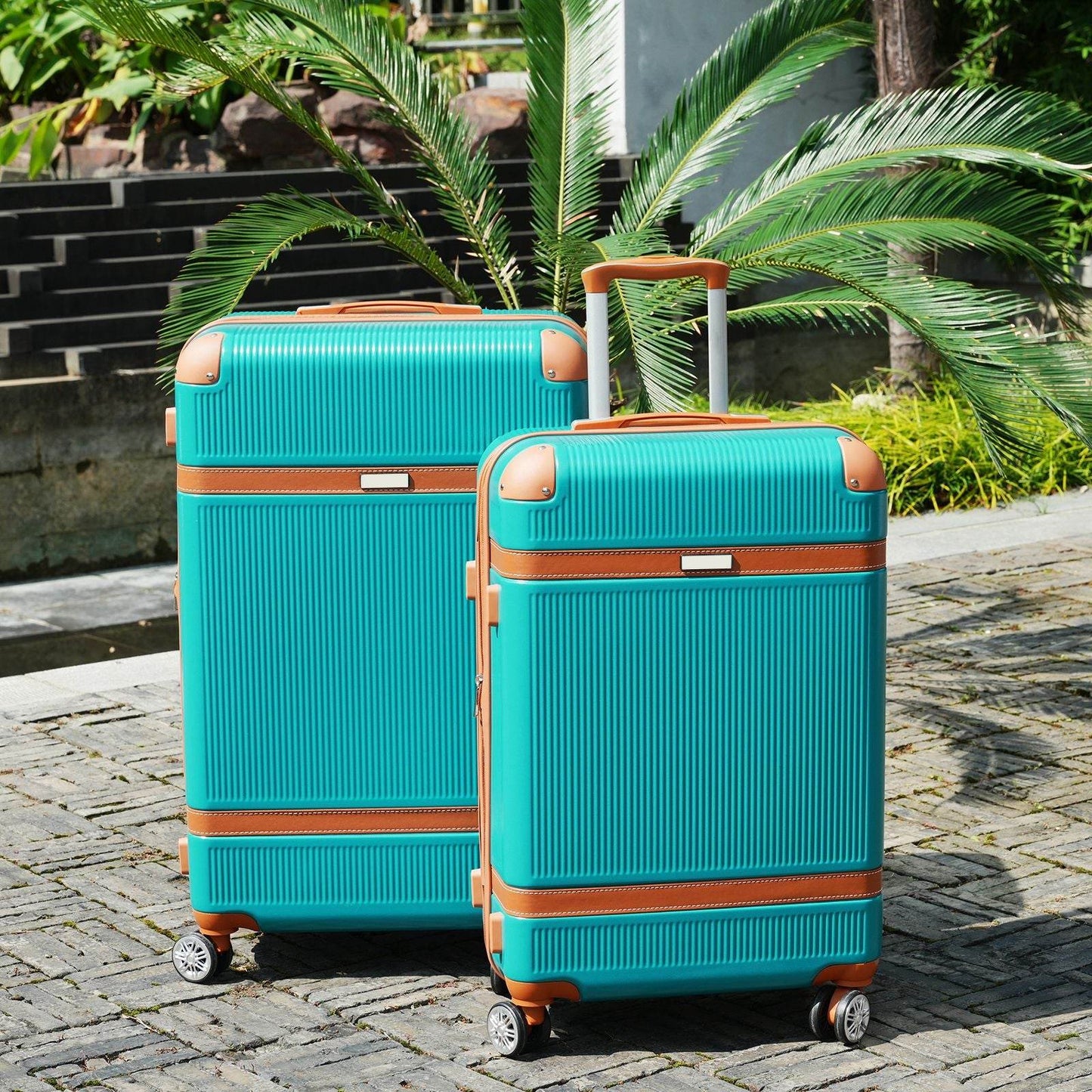 3-Piece Lightweight ABS Luggage Set with TSA Lock & Expandable Storage – 20", 24", 28"