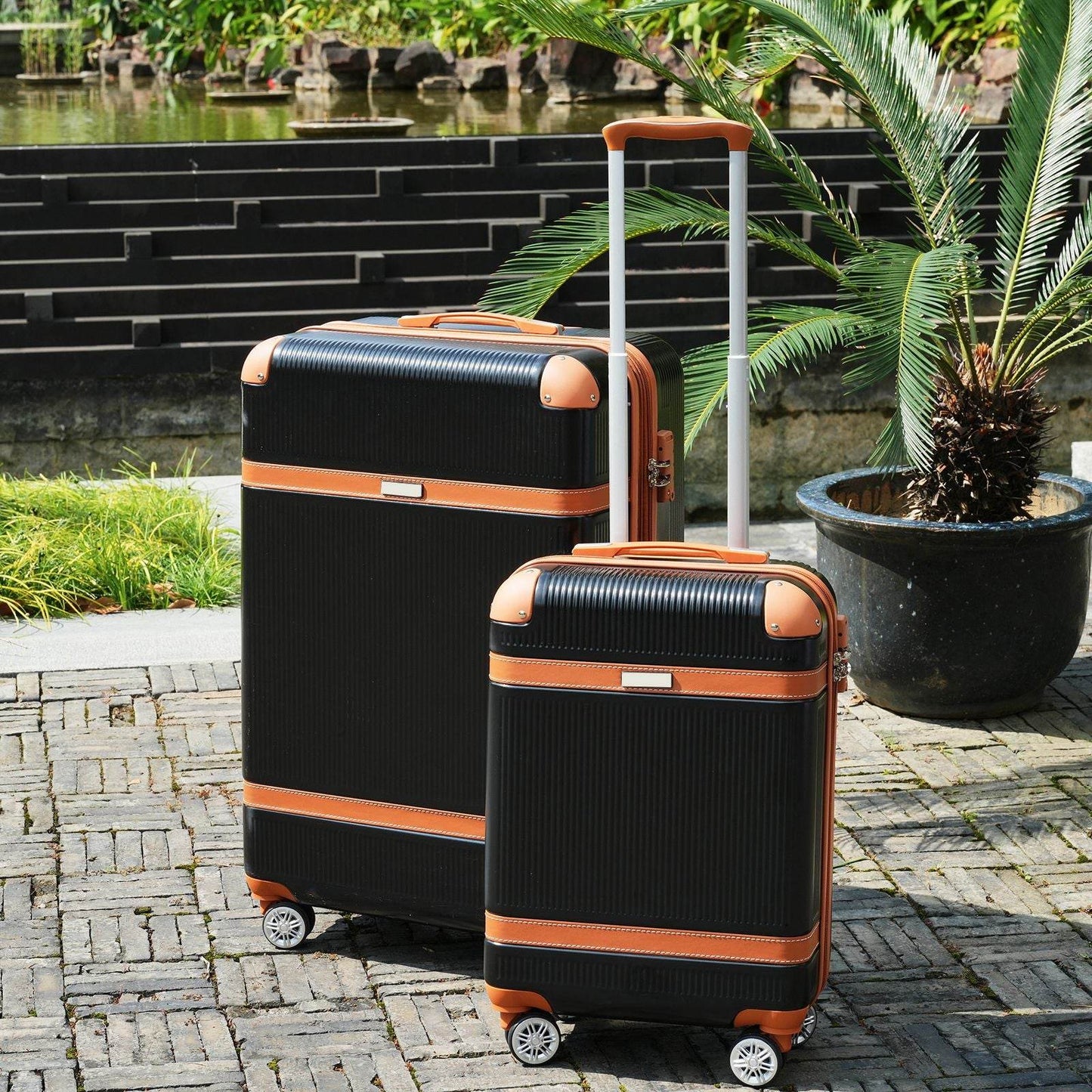 3-Piece Lightweight ABS Hardside Luggage Set with Spinner Wheels & TSA Lock – Expandable 20", 24", 28"