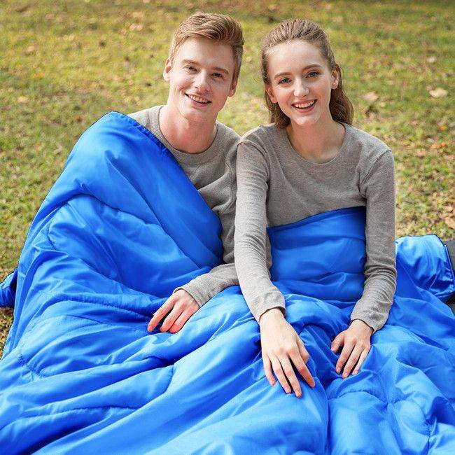 2-Person Sleeping Bag with Pillows