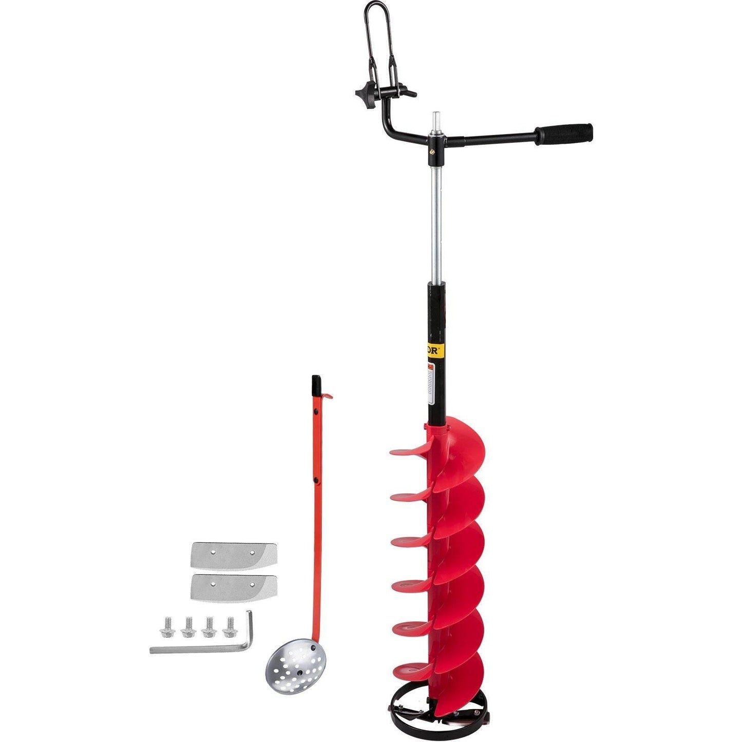 8'' Nylon Ice Auger Drill w/ 14'' Adjustable Extension Rod