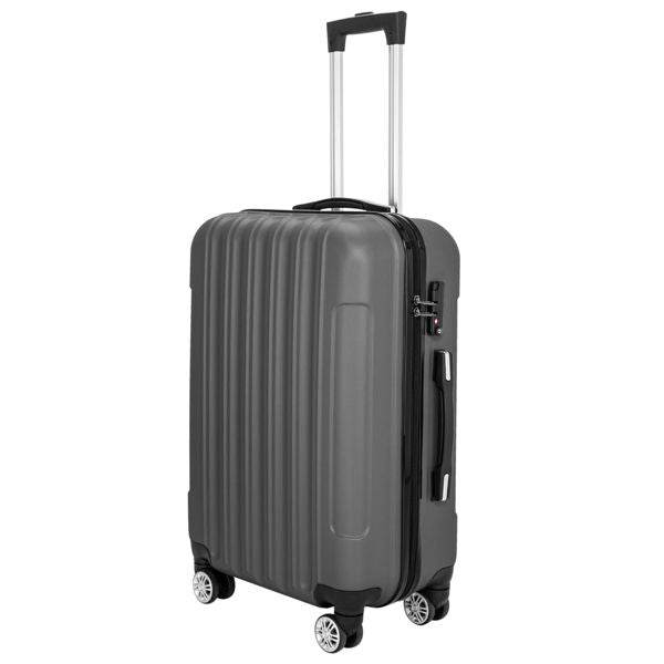 3-Piece Hard Shell Travel Storage Luggage Set – Durable & High Capacity Suitcases