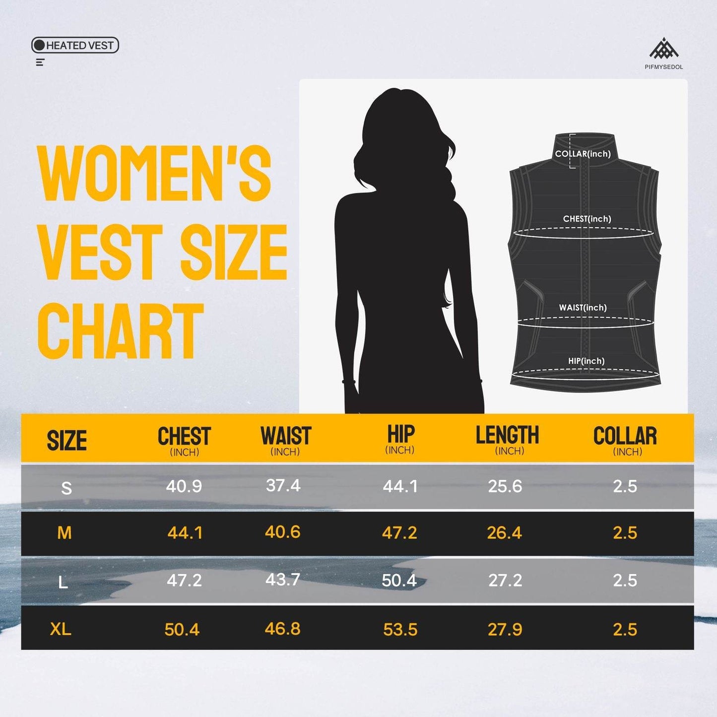 Men's Heated Vest with Rechargeable Battery Pack