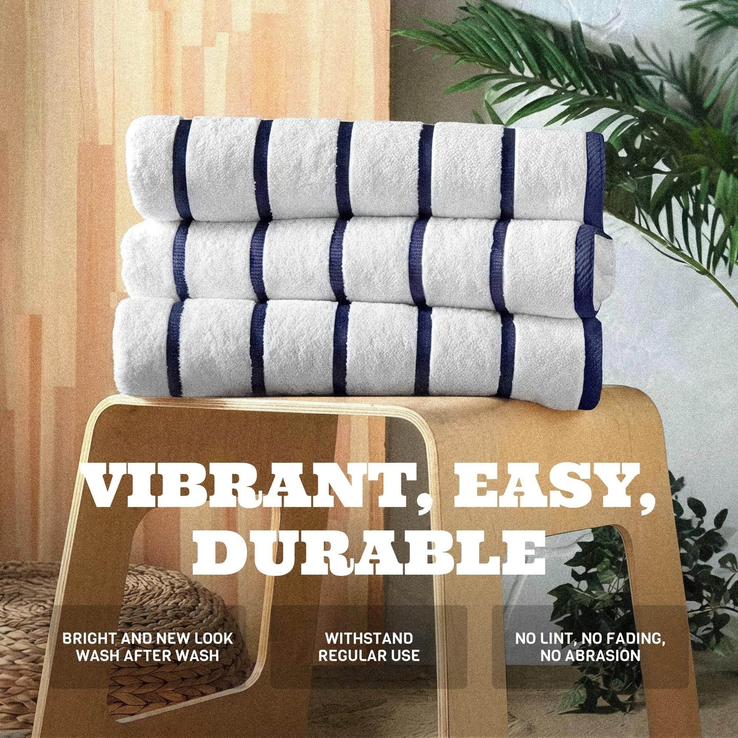 Oversized Luxury Beach Towels - 3 Piece Set