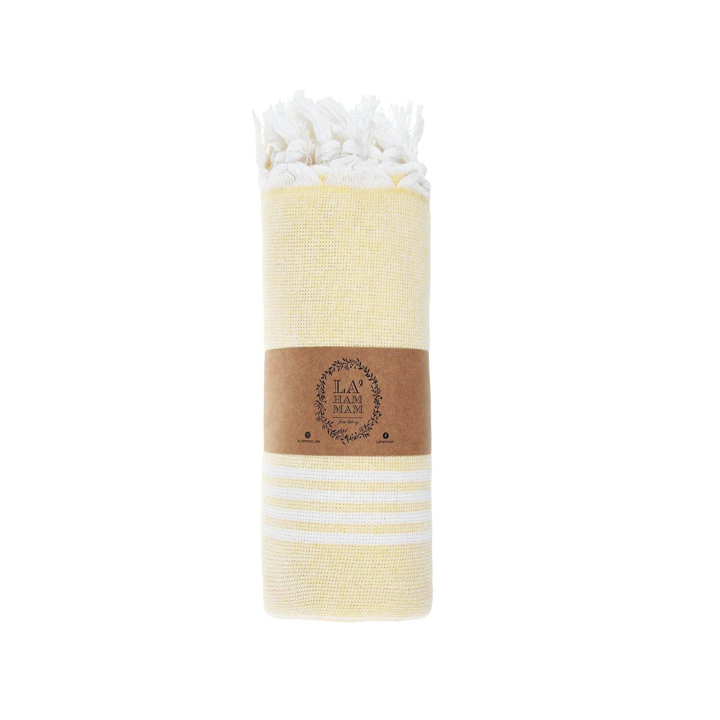 Asena Beach Towel 38'' x 70'' Yellow