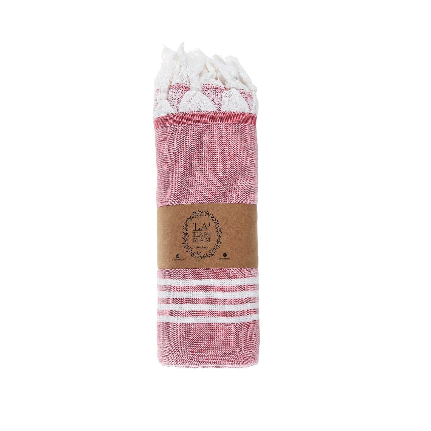 Asena Beach Towel 38'' x 70'' Red