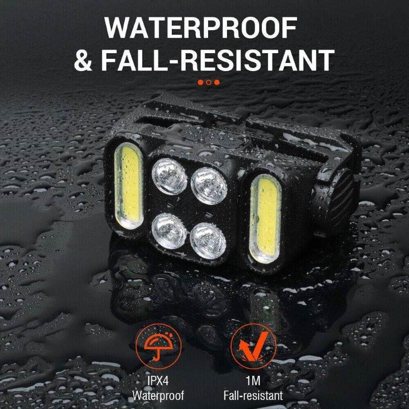 Rechargeable LED Headlamp for Camping, Cycling, Hiking and Hunting