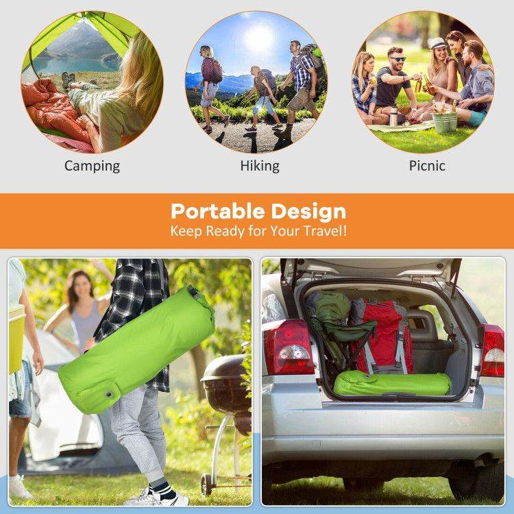 Self-Inflating Camping Sleeping Mattress with Carry Bag