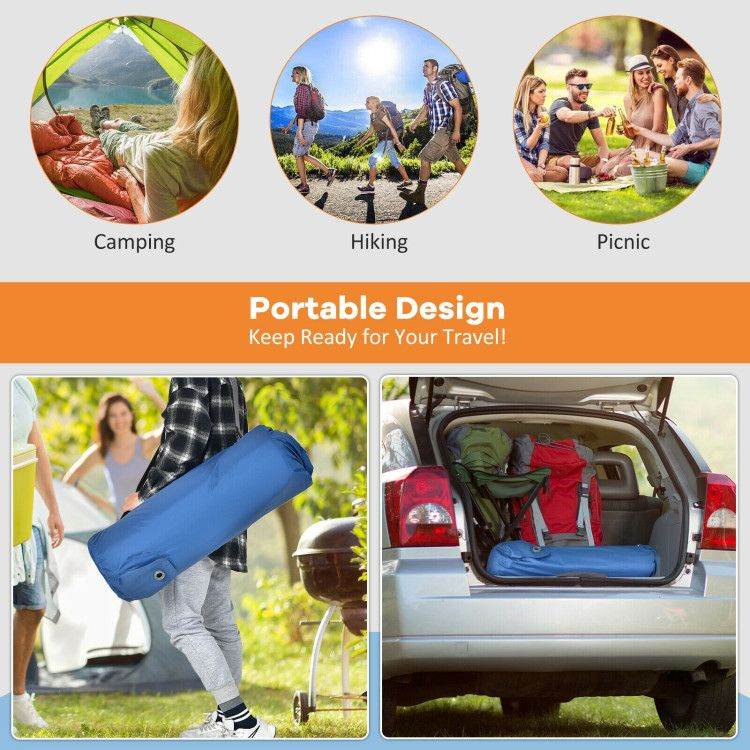 Self-Inflating Camping Sleeping Mattress with Carry Bag