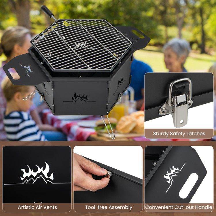 Portable Charcoal Grill Stove