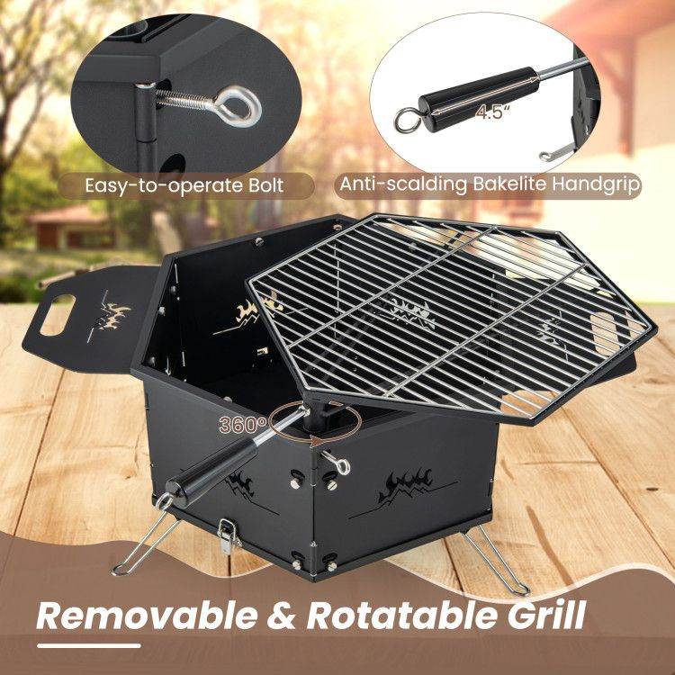 Portable Charcoal Grill Stove