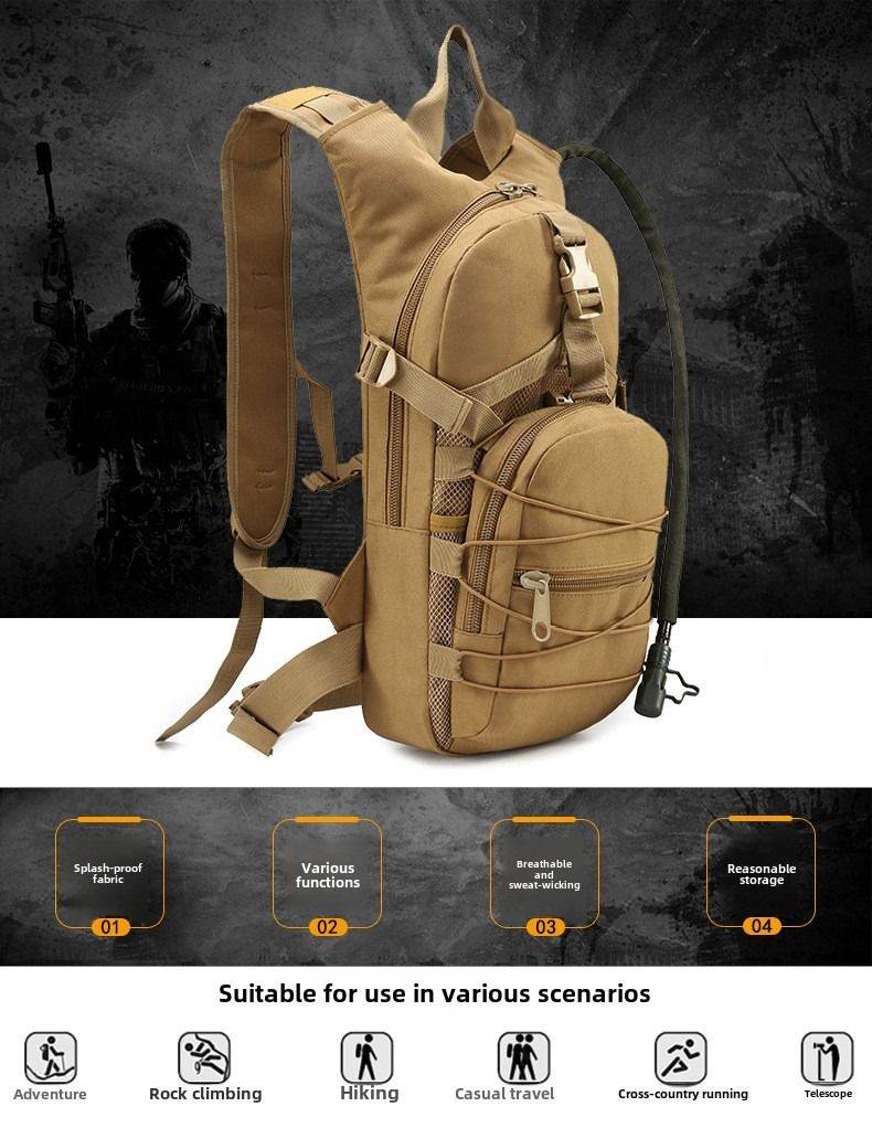 Men’s Tactical Hydration Backpack for Hiking, Trail Riding, and Outdoor Sports