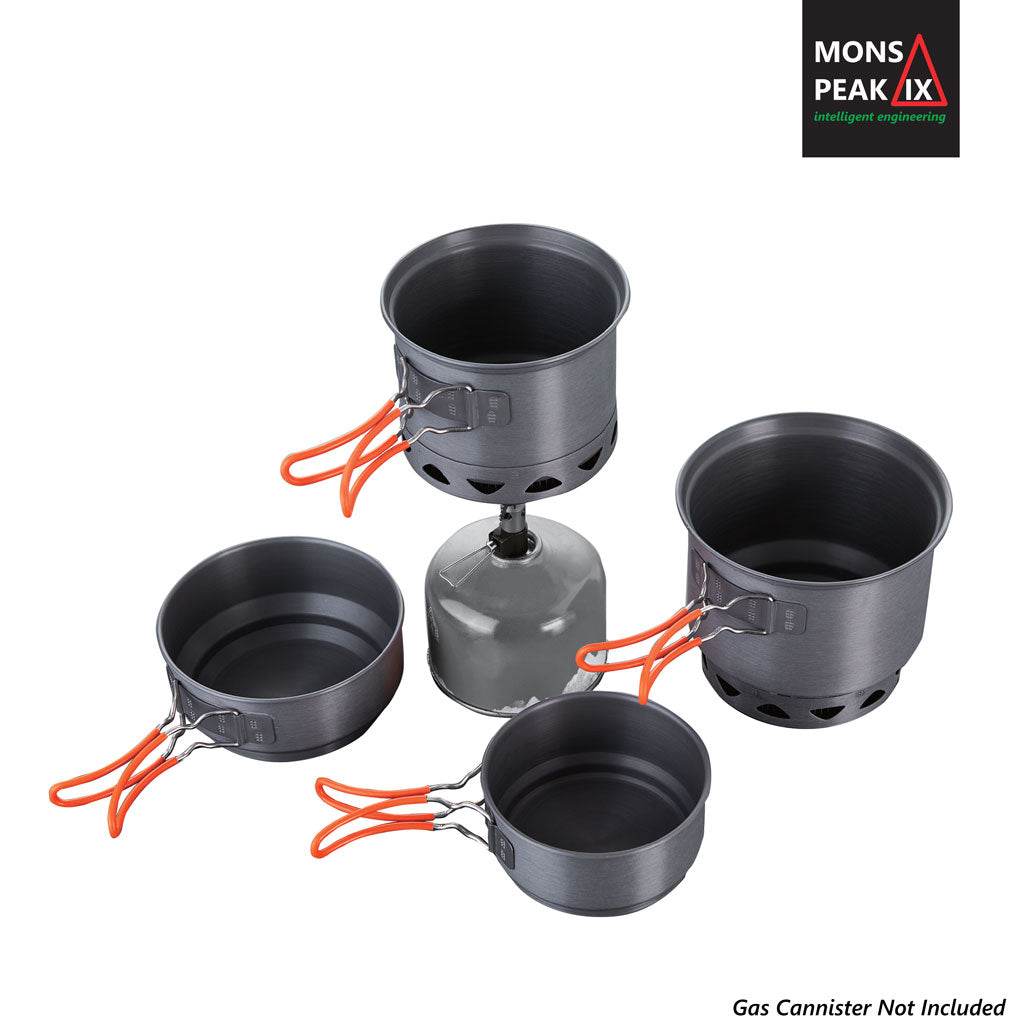 Camping Cookware Set With Burner Stove