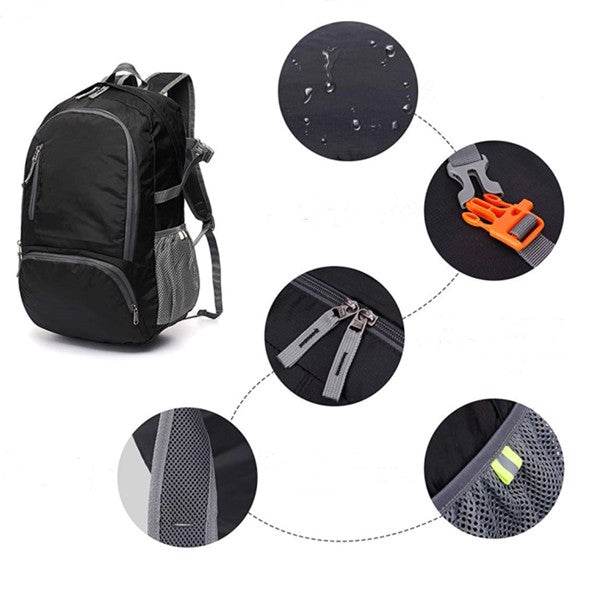 35L Folding Ultralight Backpack for Cycling, Hiking, Camping, and Travel