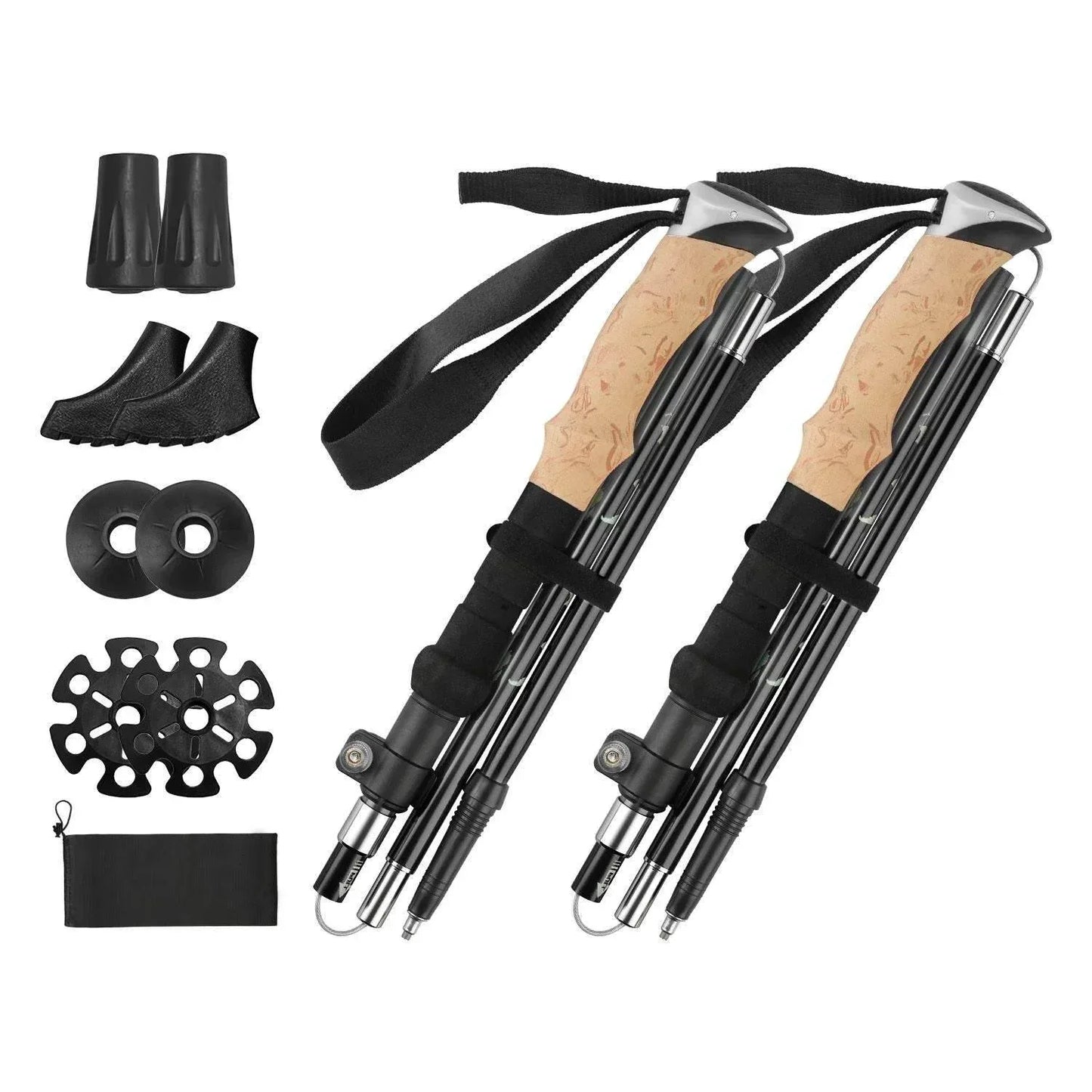 2-Pack Collapsible Hiking Poles