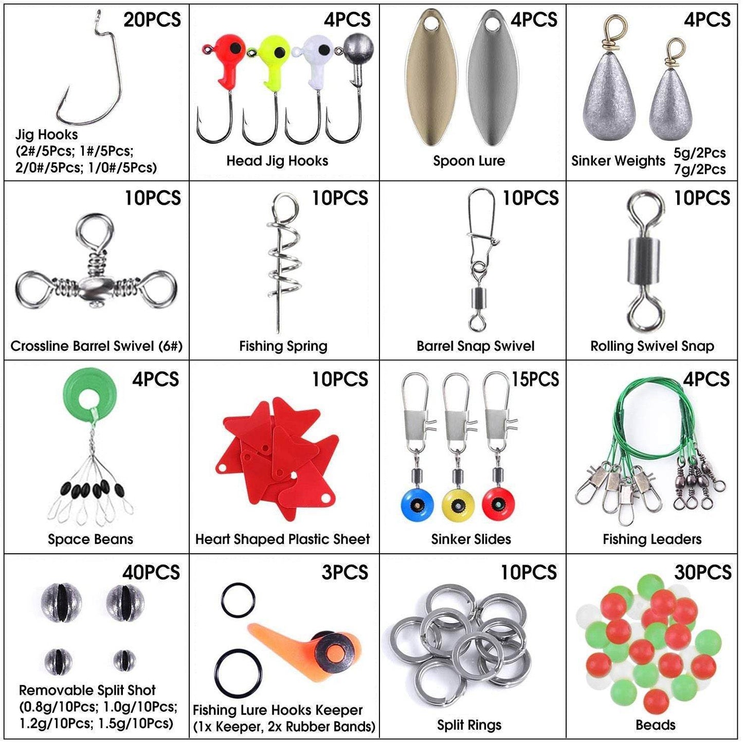 188-Piece Fishing Tackle Kit