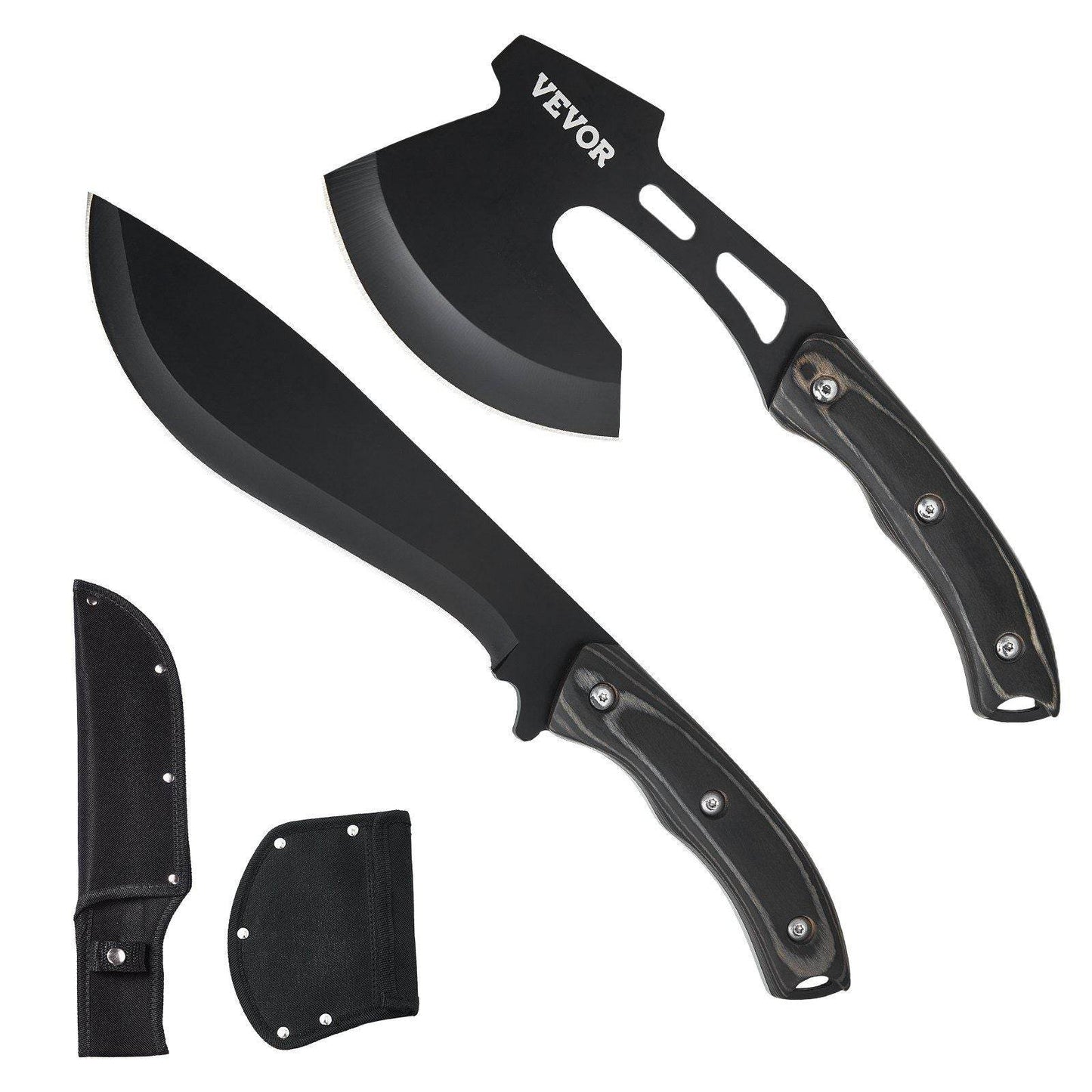 Hunting Knife and Hatchet Axe Combo Set