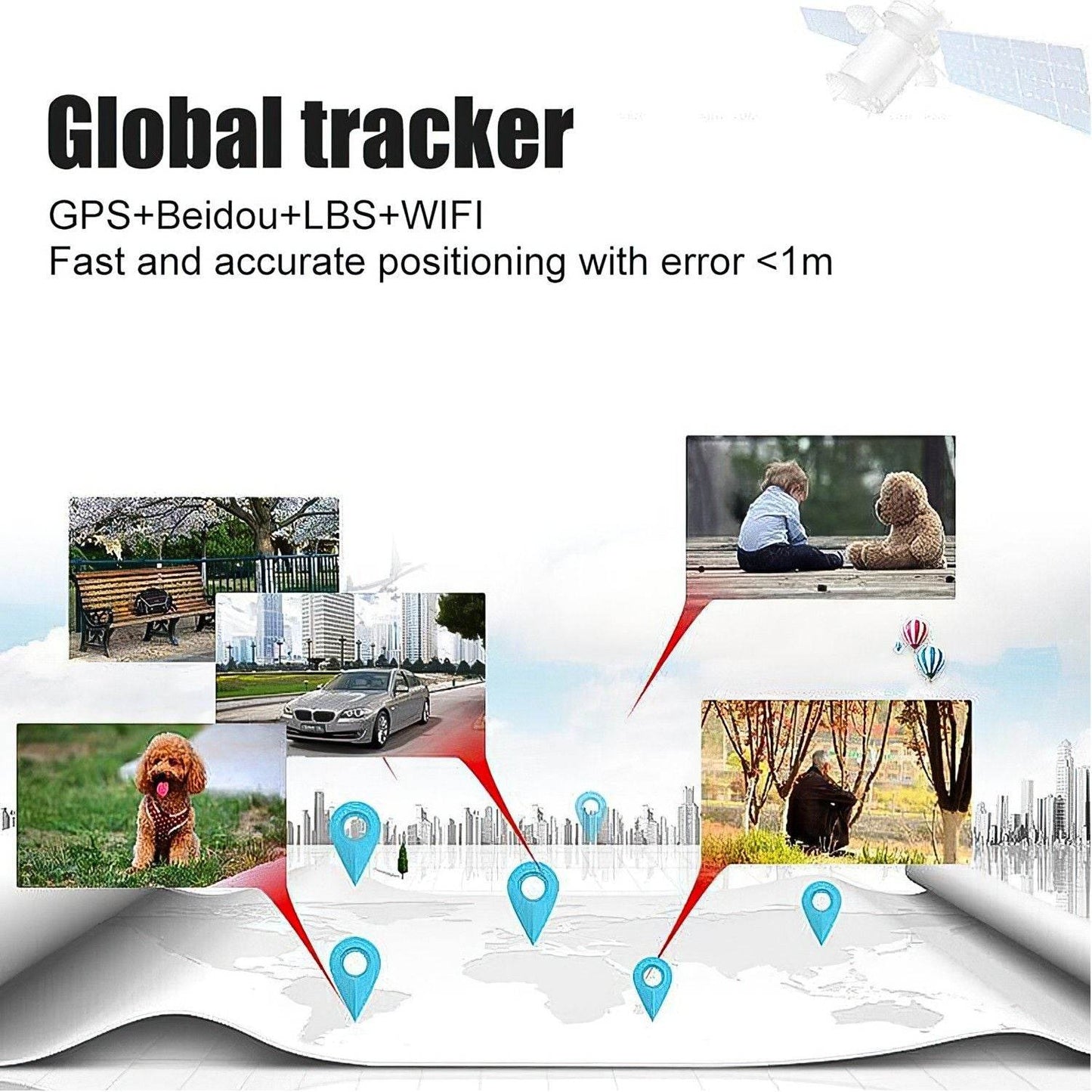 Mini Portable GPS Tracker for Hiking & Trekking