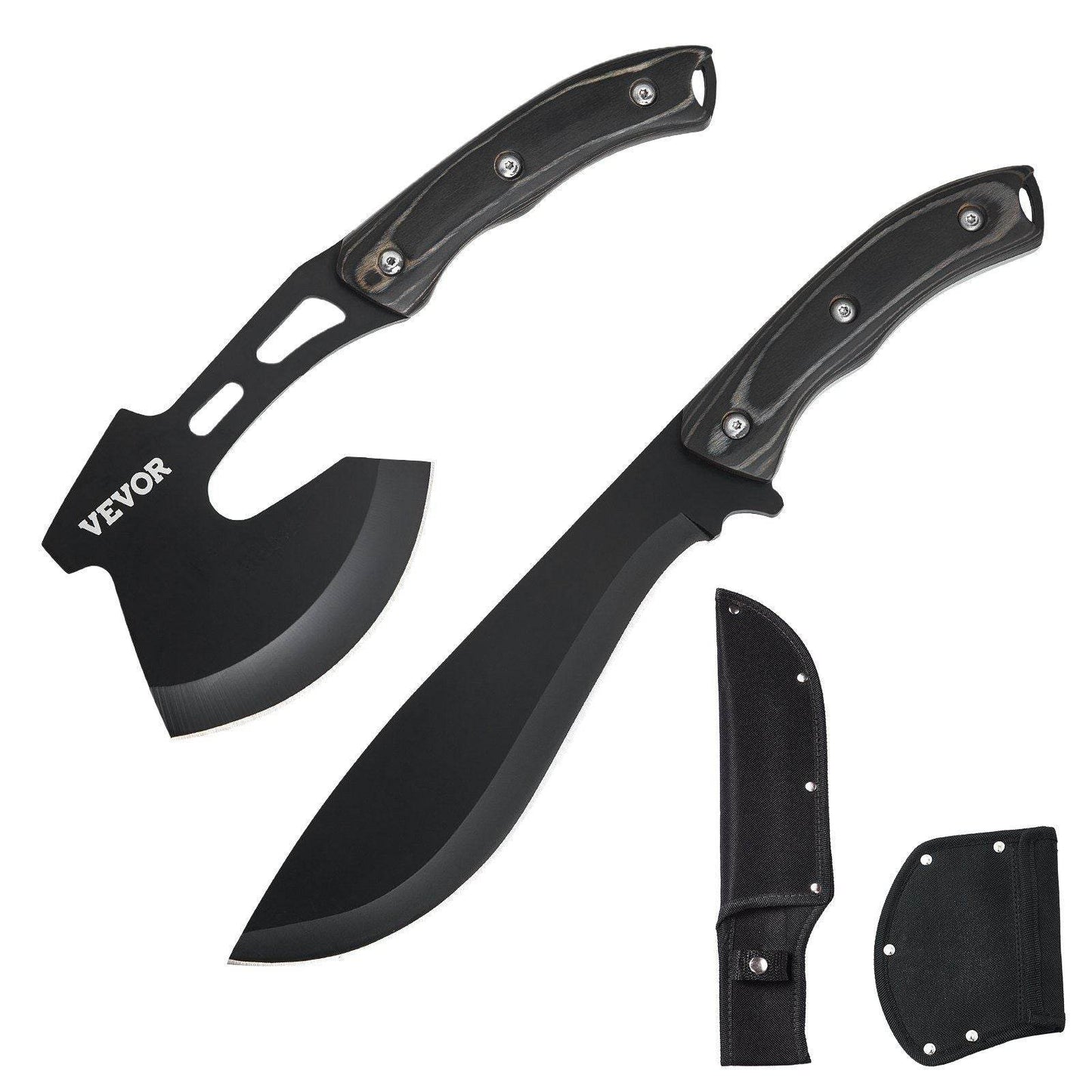 Hunting Knife and Hatchet Axe Combo Set