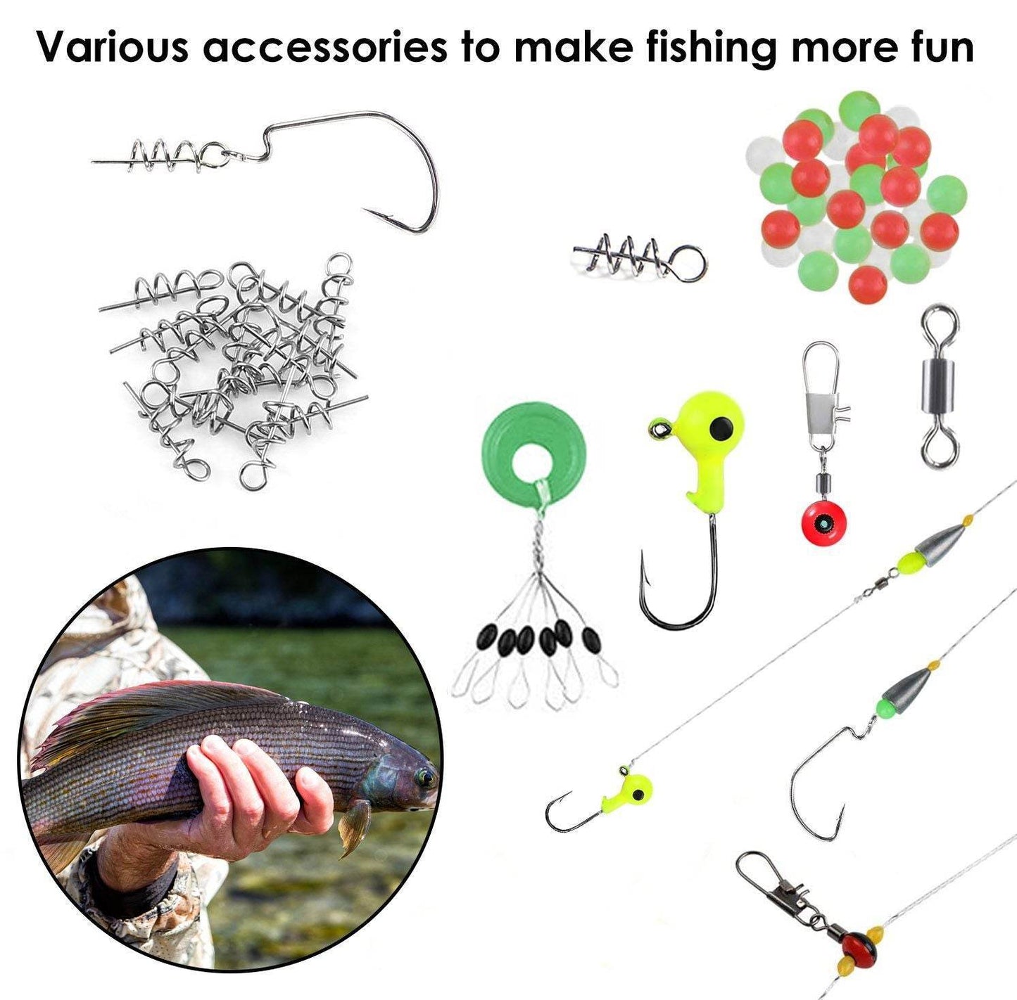 188-Piece Fishing Tackle Kit