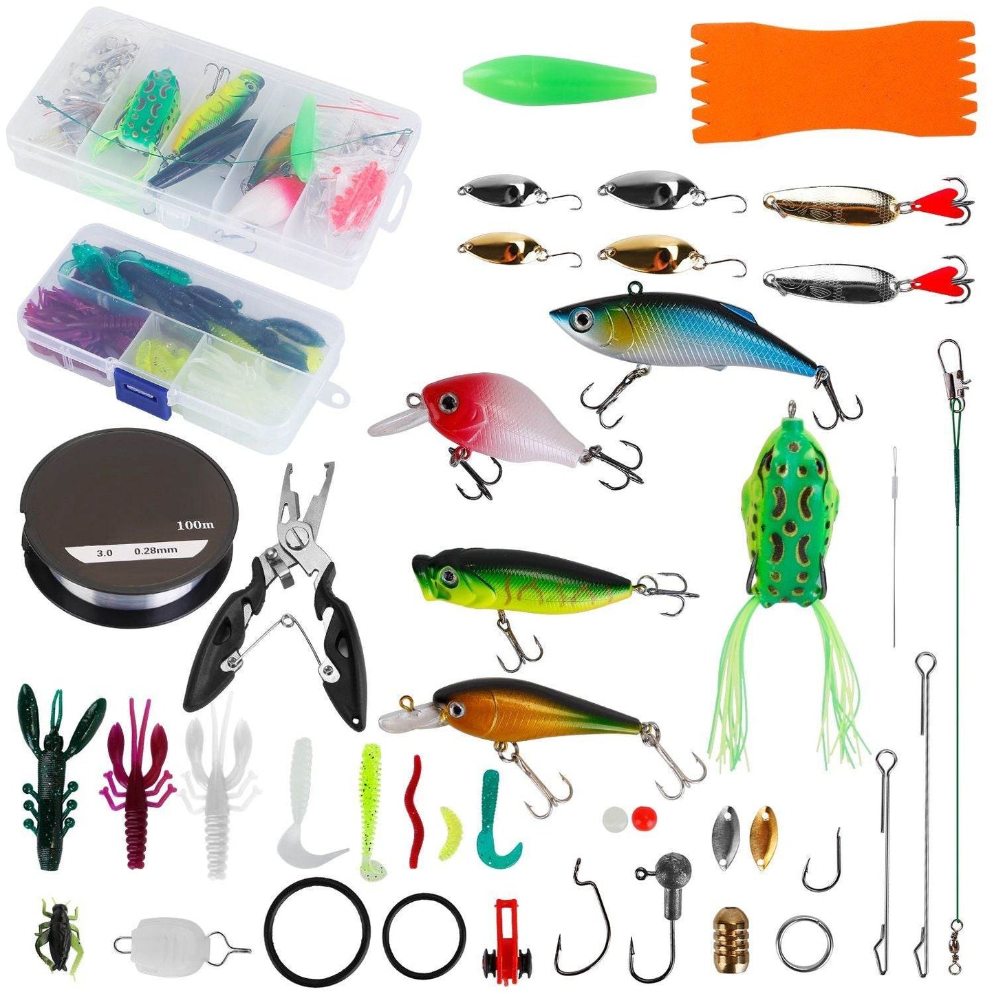 383-Piece Fishing Lure Set with Tackle Box