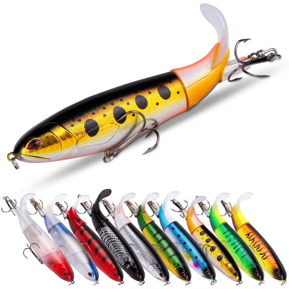 20-Piece Topwater Popper Fishing Lure Set