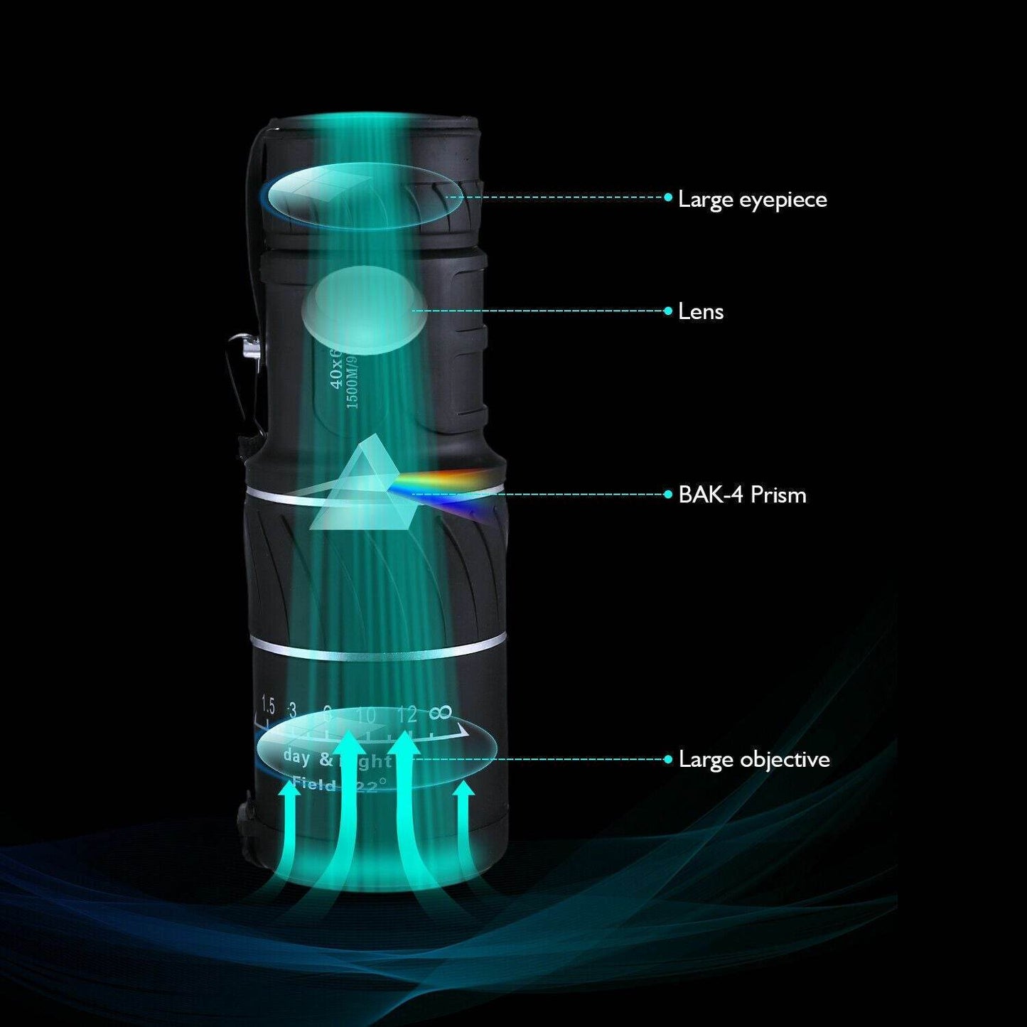 High-Definition 40x60 Monocular Telescope