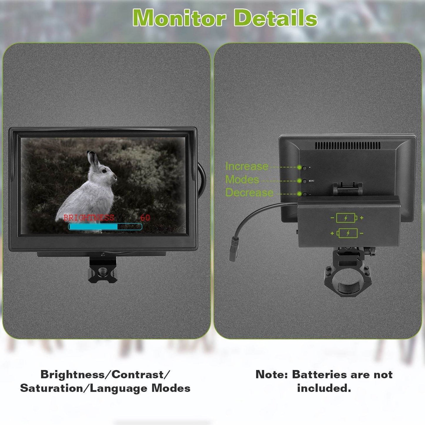 Digital Night Vision Rifle Scope with 5" Monitor