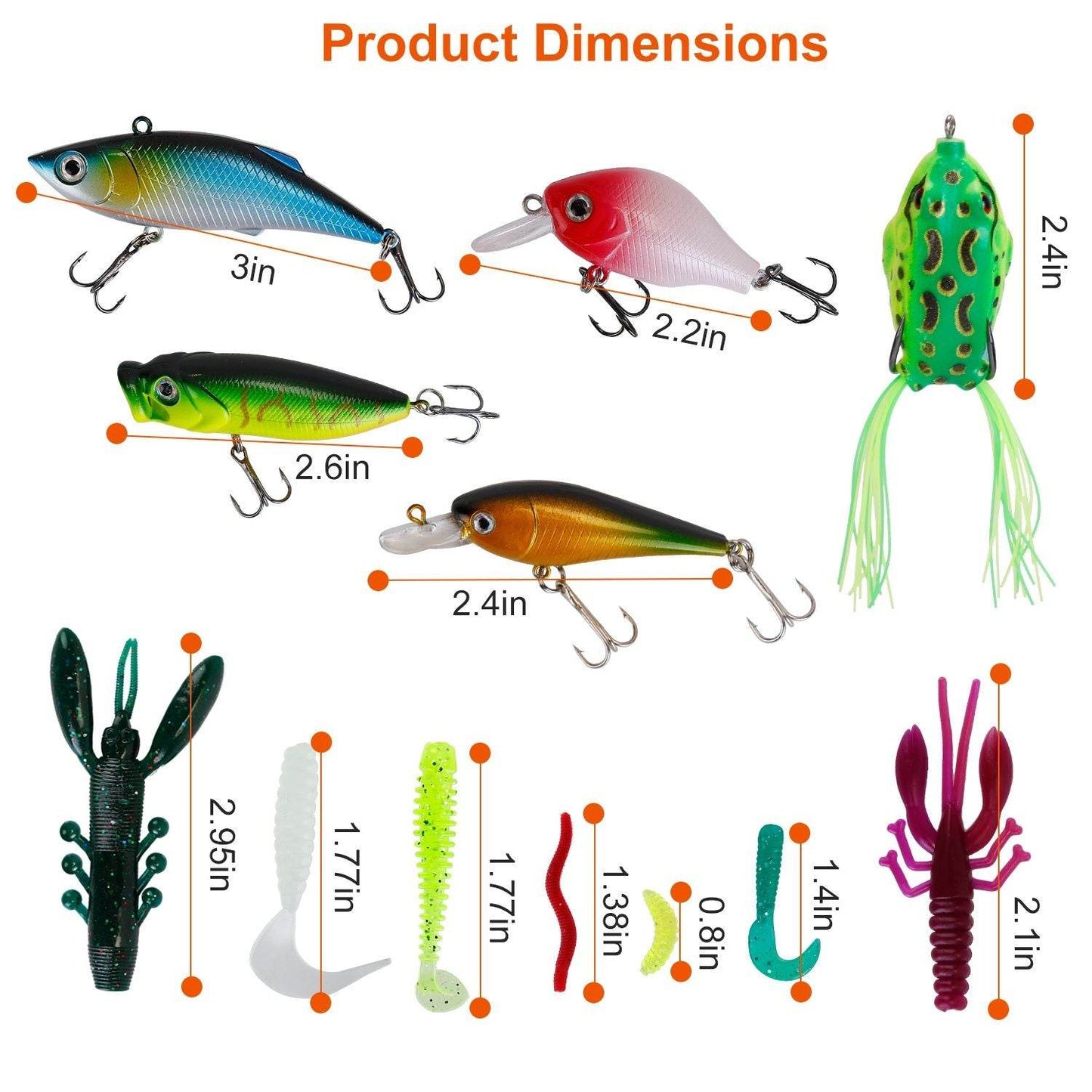 383-Piece Fishing Lure Set with Tackle Box