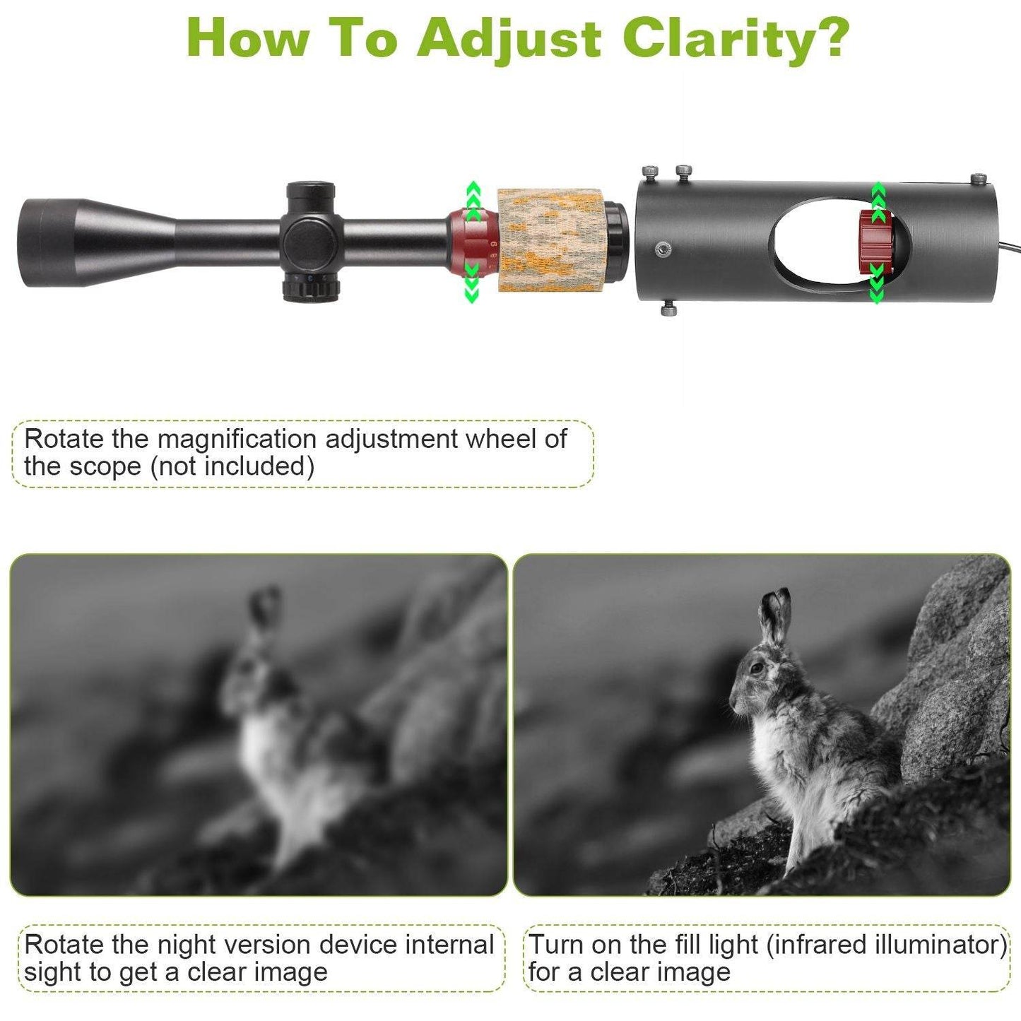 Digital Night Vision Rifle Scope with 5" Monitor