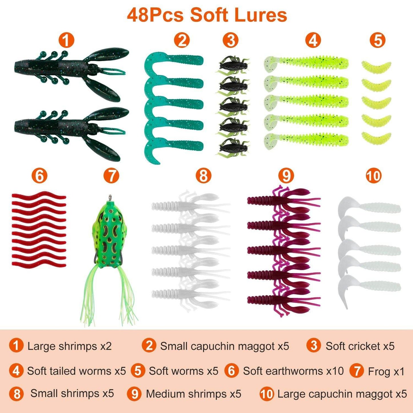 383-Piece Fishing Lure Set with Tackle Box