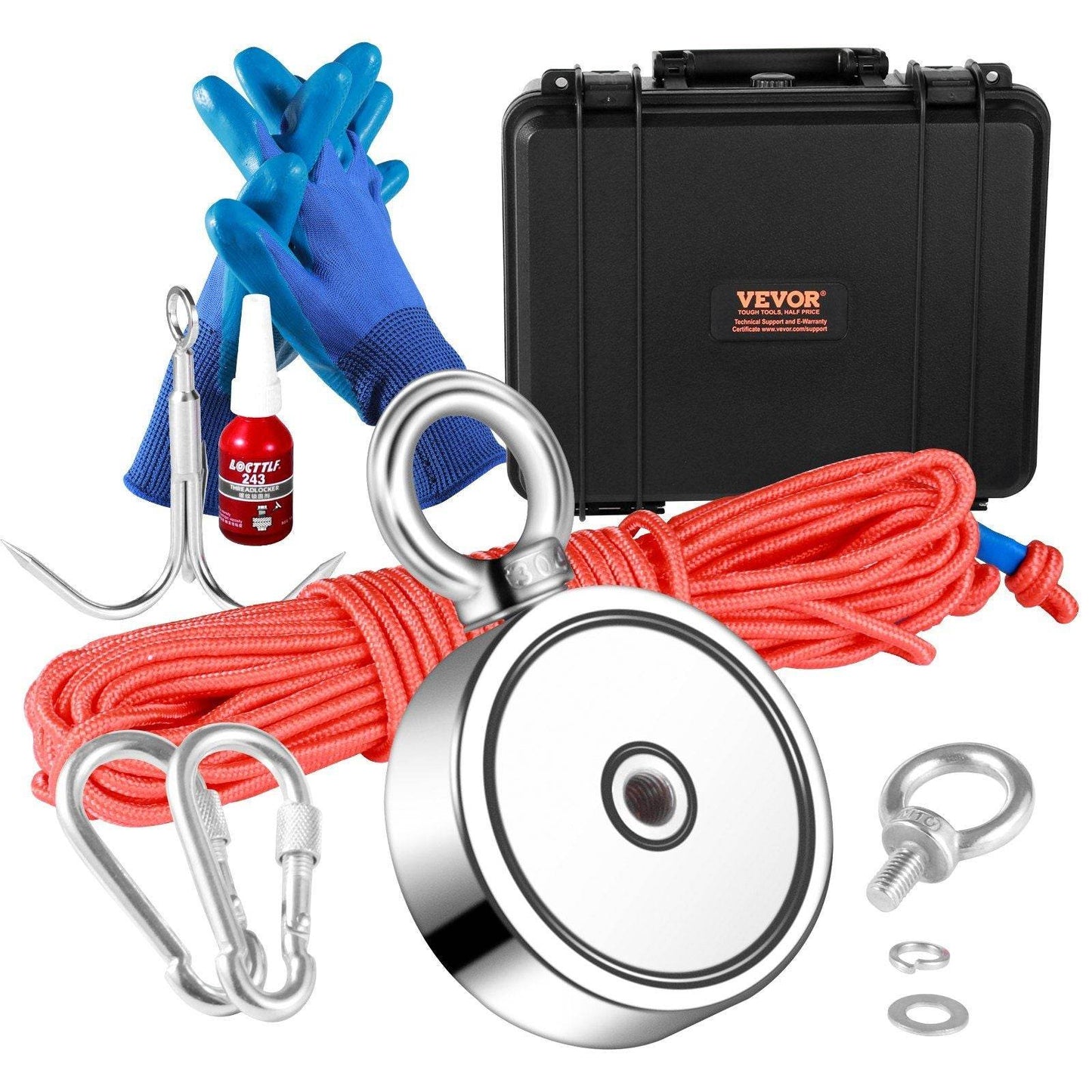 1200lb Double-Sided Magnet Fishing Kit