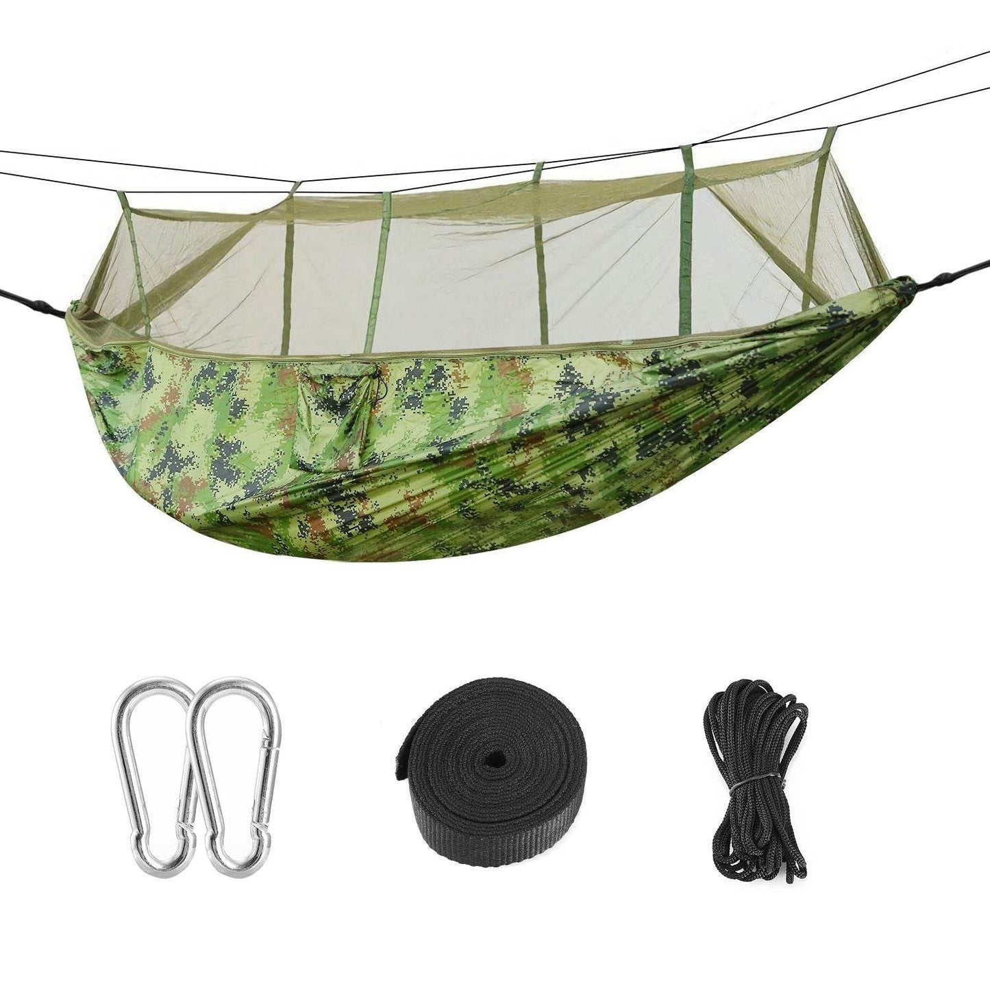 Portable Double Camping Hammock with Mosquito Net
