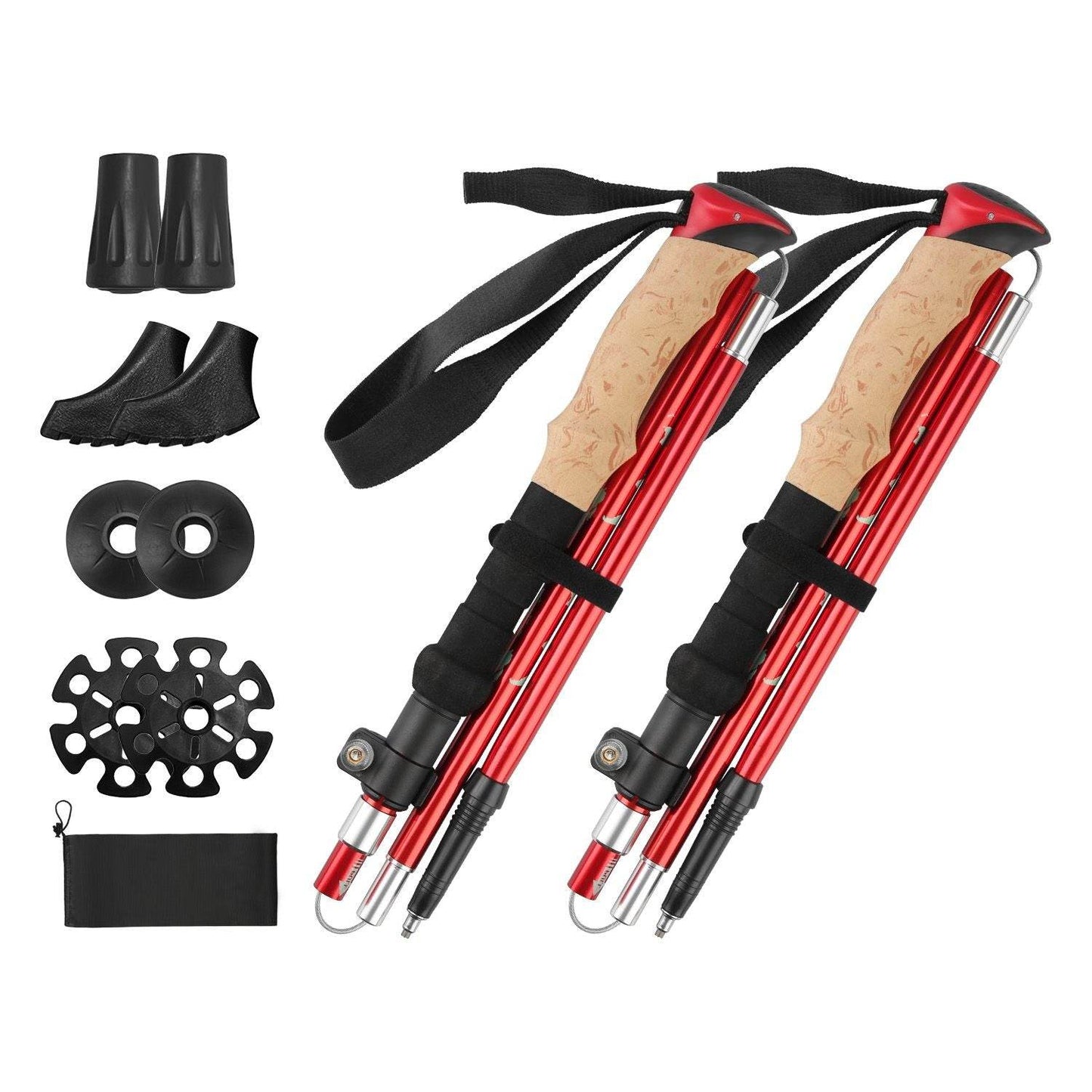 2-Pack Collapsible Hiking Poles