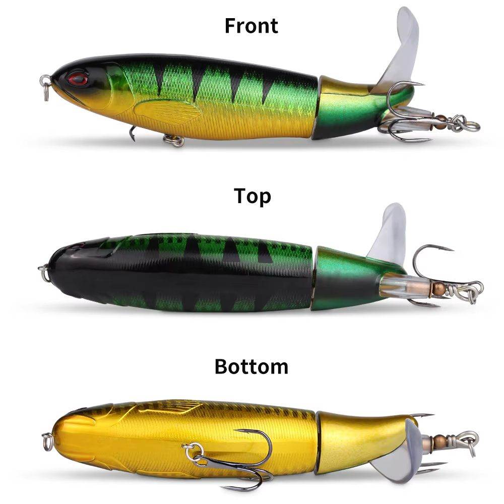 20-Piece Topwater Popper Fishing Lure Set