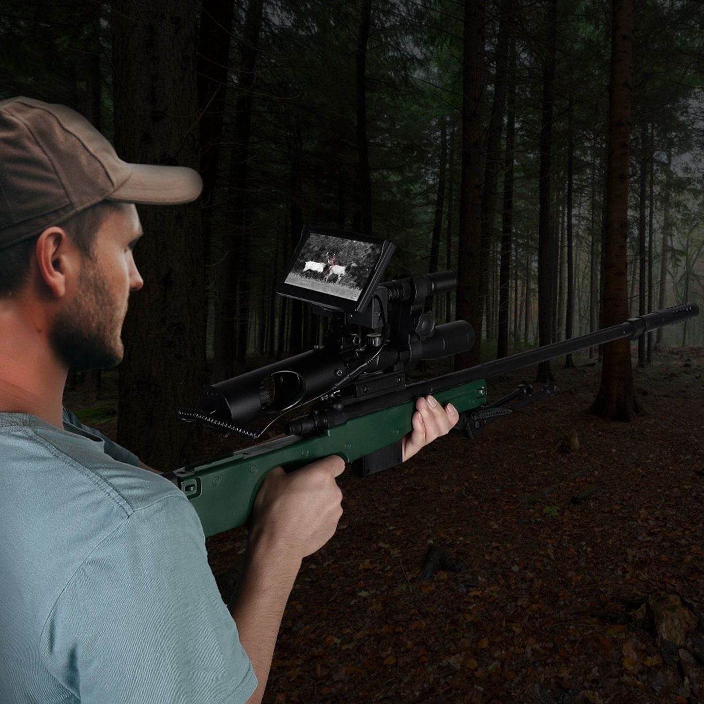 Digital Night Vision Rifle Scope with 5" Monitor