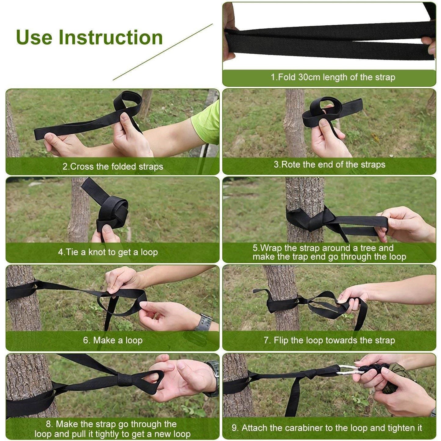 Portable Double Camping Hammock with Mosquito Net