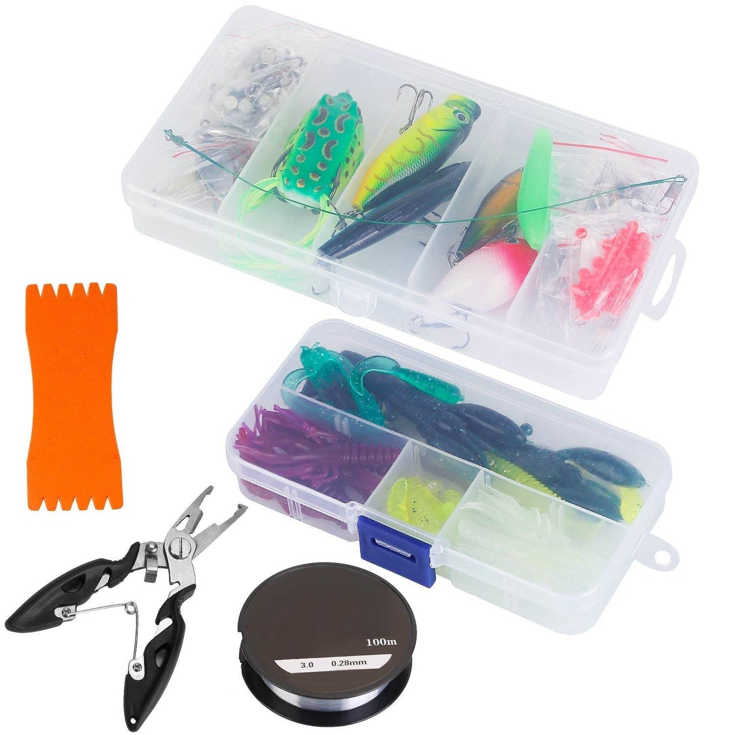 383-Piece Fishing Lure Set with Tackle Box