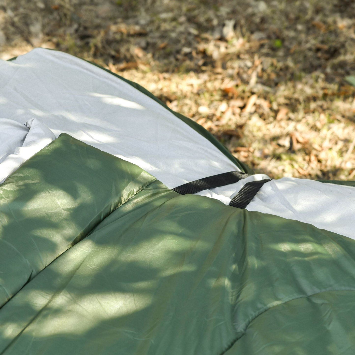 2-Person Folding Camping Cot Set With Carrying Bag