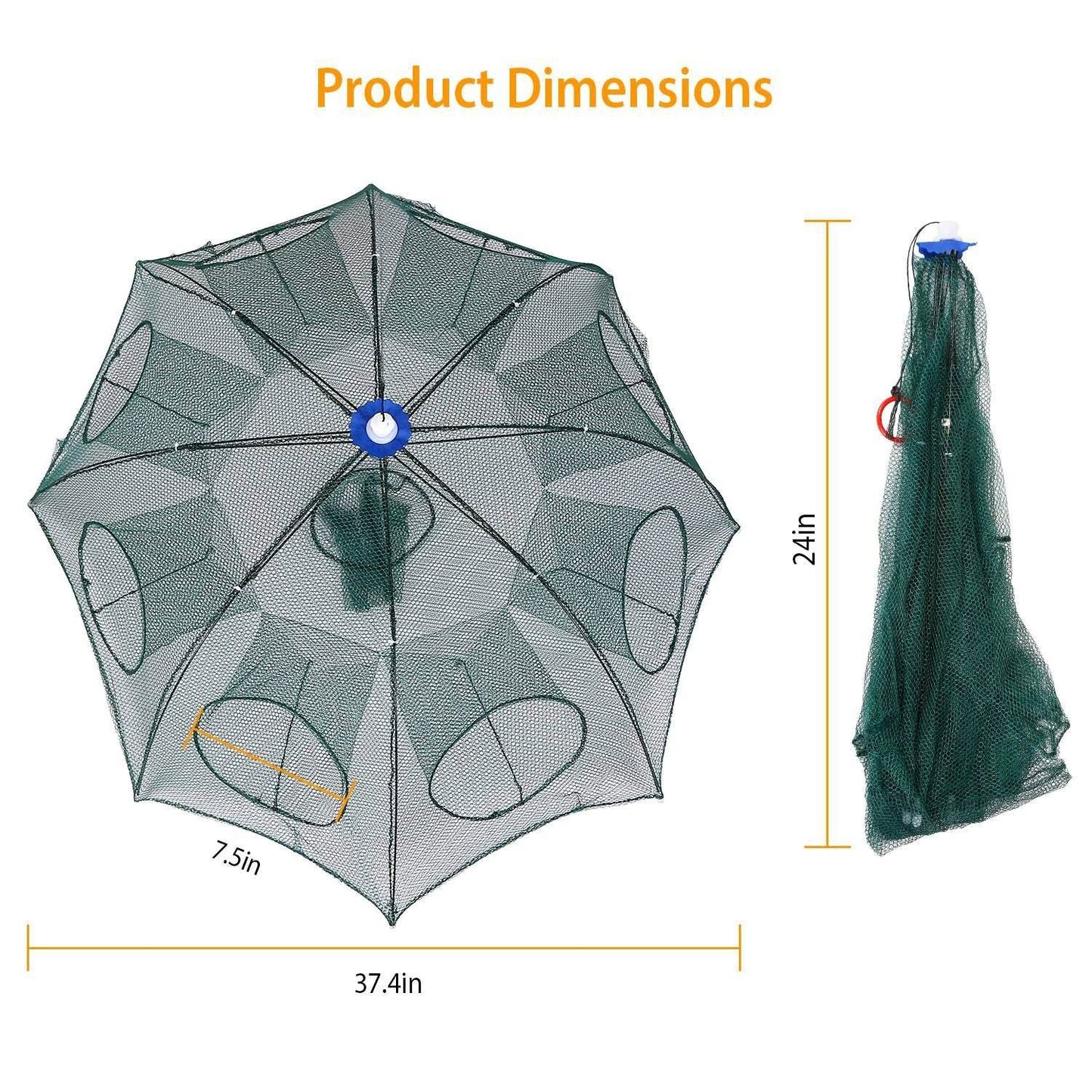 Foldable Fishing Bait Trap Net