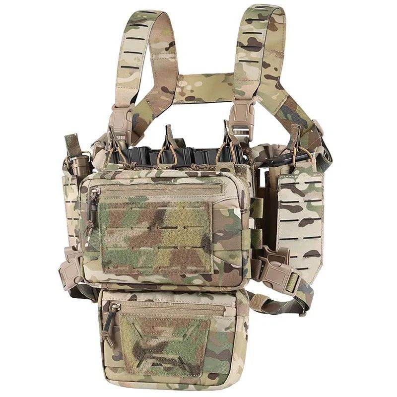 Tactical Chest Rig with Magazine Pouch for Hunting, Airsoft & Outdoor Use CP