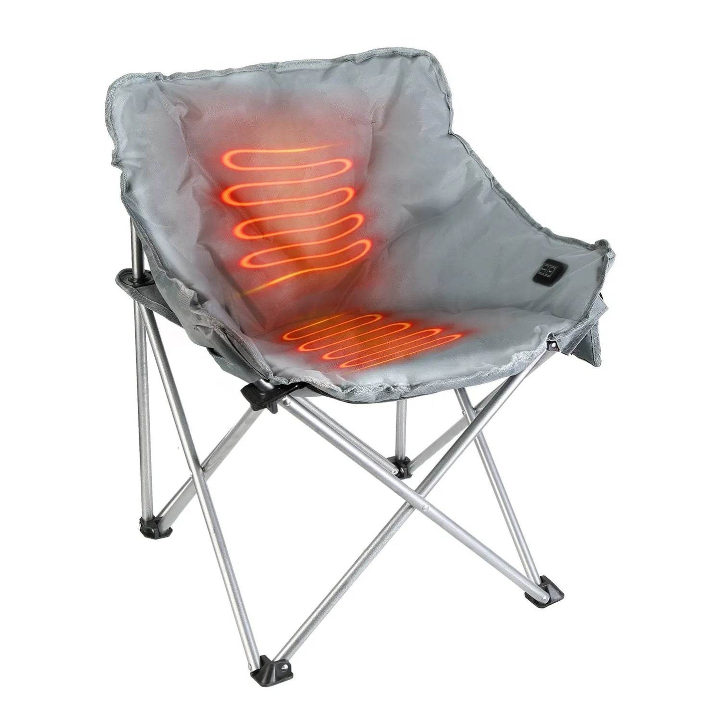 Heated Camping Chair with 3 Heat Levels & USB Port