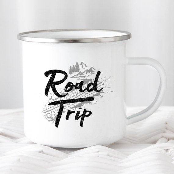 Road Trip Enamel Camping Mug