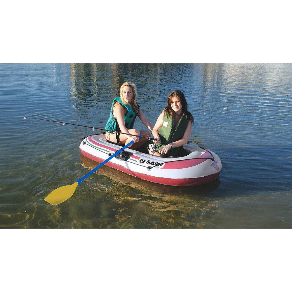 Voyager 2-Person Inflatable Boat Kit with Oars and Pump