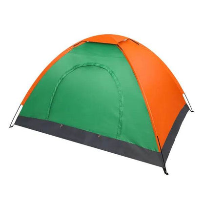 2-Person Waterproof Camping Dome Tent – Orange & Green